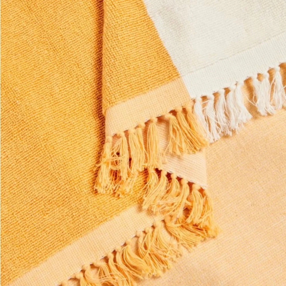 Business & Pleasure Beach Blanket Oversized Vintage Yellow